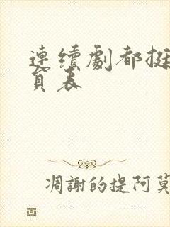 连续剧都挺好演员表