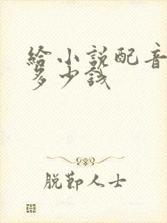 给小说配音能赚多少钱