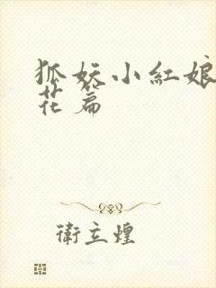 狐妖小红娘两生花篇封面