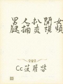 男人扒开女人的腿捅爽视频