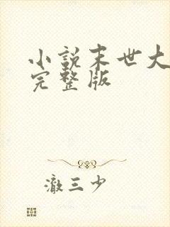 小说末世大回炉完整版封面