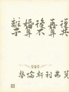 离婚后再复婚房子算不算共同财产