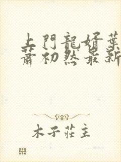 上门龙婿叶辰,萧初然最新版