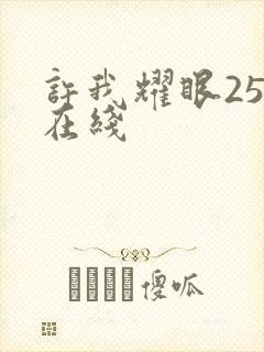 许我耀眼25集在线