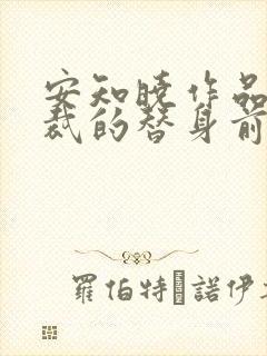 安知晓作品:总裁的替身前妻可以听的封面