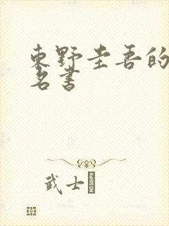 东野圭吾的四大名书