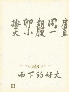 排卵期同房后5天小腹一直隐隐作痛