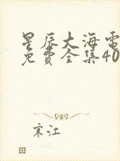 星辰大海电视剧免费全集40集剧情封面