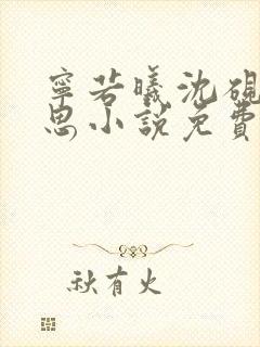 宁若曦沈砚舟黎思小说免费阅读