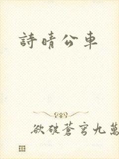 诗晴公车