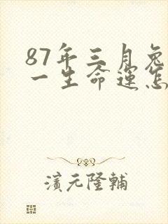 87年三月兔女一生命运怎样