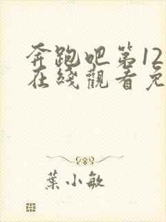 奔跑吧第12季在线观看免费完整版封面