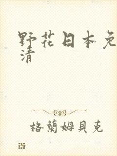 野花日本免费高清