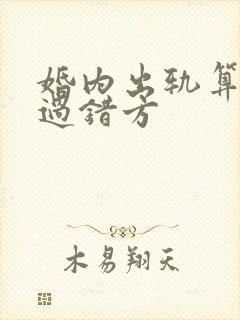 婚内出轨算不算过错方