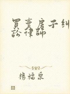 买卖房子纠纷诉讼律师