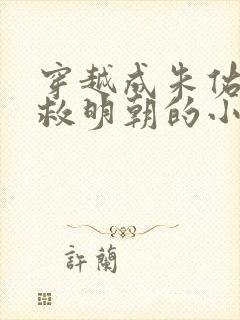 穿越成朱佑樘拯救明朝的小说