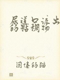 尿道口流出黄色的粘稠物封面