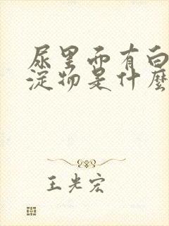 尿里面有白色沉淀物是什么原因