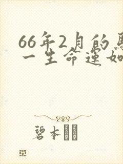 66年2月的马一生命运如何