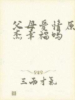 父母爱情原著安杰幸福吗