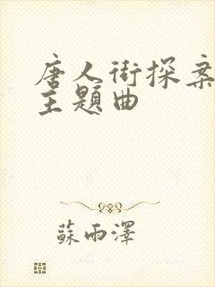 唐人街探案网剧主题曲封面