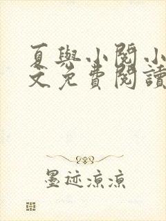 夏与小阅小说全文免费阅读封面