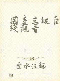 国产三级自拍在线观看