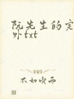 阮先生的完结番外txt