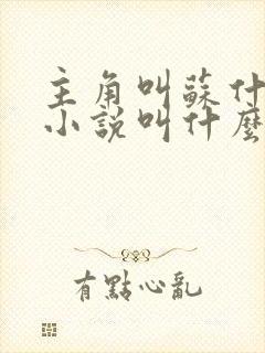 主角叫苏什么的小说叫什么