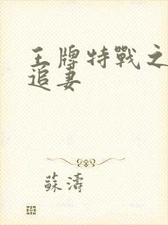 王牌特战之军少追妻封面