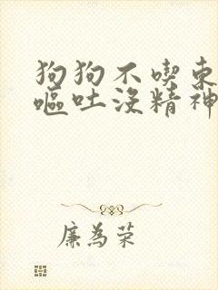 狗狗不吃东西还呕吐没精神怎么办