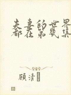 夫妻的世界吻戏都在第几集