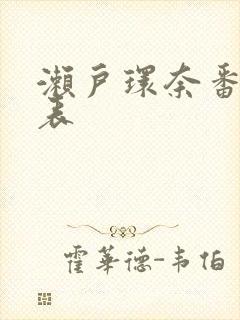 濑户环奈番号列表封面