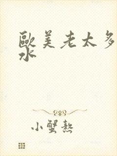 欧美老太多毛多水