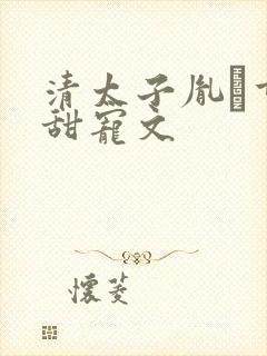 清太子胤礽重生甜宠文