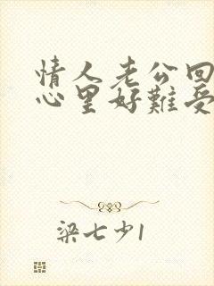 情人老公回来了心里好难受封面