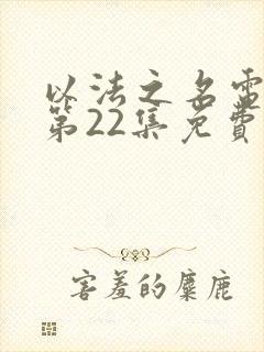 以法之名电视剧第22集免费观看封面