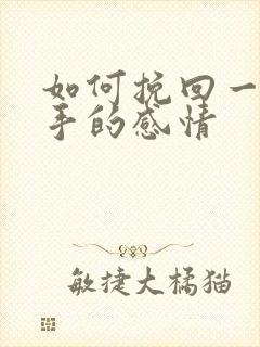 如何挽回一段分手的感情