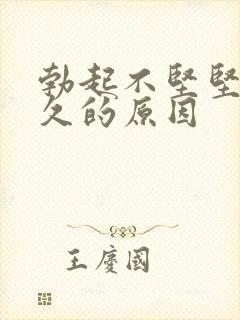 勃起不坚坚而不久的原因封面