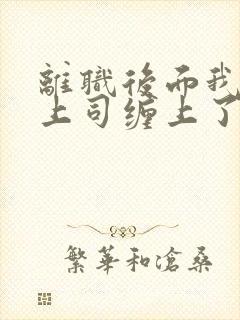 离职后面我被前上司缠上了