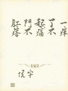 肛门起了一个疙瘩不痛不痒