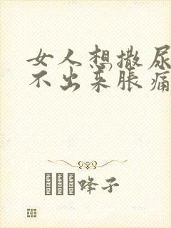 女人想撒尿又尿不出来胀痛什么原因?