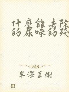 什么能去除狗狗的尿味的残留封面