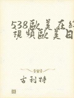 538欧美在线视频欧美日韩精品精品封面