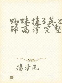 蜘蛛侠3英雄无归高清完整版