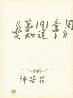《第191章周雯知道了》大结局封面