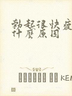 勃起很快疲软是什么原因