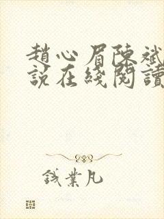 赵心眉陈斌的小说在线阅读全文封面