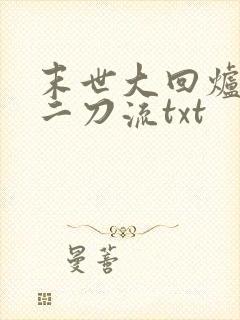 末世大回炉二十二刀流txt