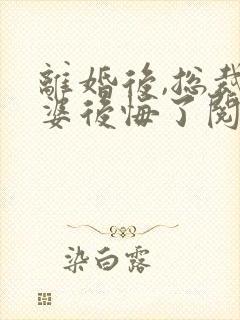 离婚后,总裁老婆后悔了阅读封面